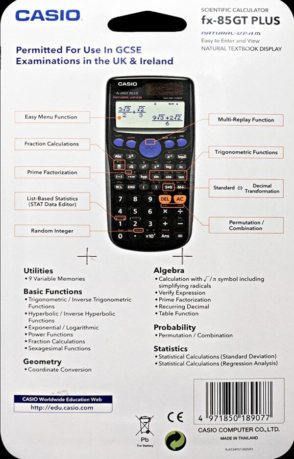 UnityJ UK Education Casio FX 85GTPLUS 4 01