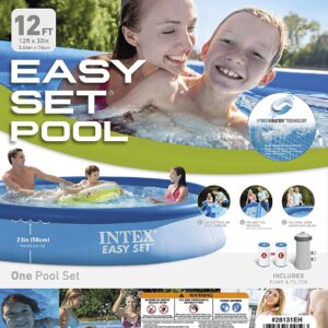 Unityj Uk Household Intex 12ft Pool Set With Filter Pump 6 06