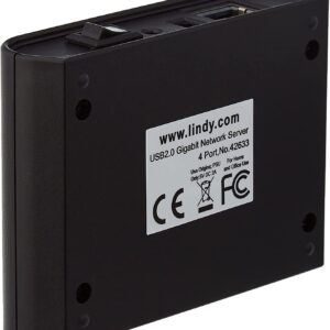 Unityj Uk Computers LINDY 4 Port USB 2.0 Gigabit Network Server 3 220