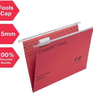 Unityj Uk Stationery Rexel Foolscap Suspension Files 15 Mm Red 1 04