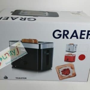 Unityj Uk Kitchen Appliances Graef TO63 2 Slices Toaster In Plastic, Red 275