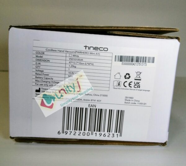 Unityj Uk Appliances Tineco PWRHERO Mini A1 Vacuum 3 272