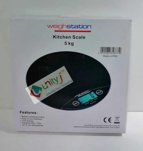 Unityj Uk Kitchen Weighstation Digital Round Kitchen Scale 76