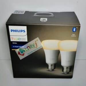 Unityj Uk Lighting Philips Hue White Smart Bulb Twin Pack LED 74