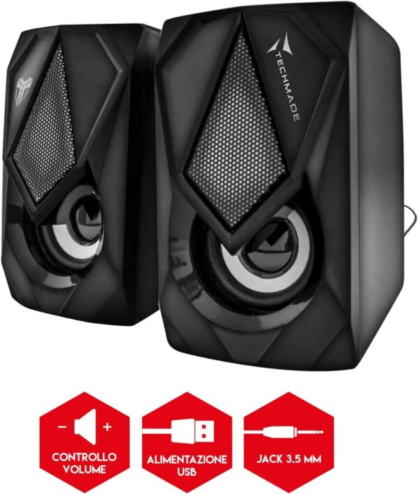 Unityj Uk Computers Techmade Gaming Speakers 500