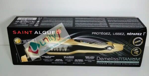 Unityj Uk Beauty SAINT ALGUE Demeliss Titanium Professional Titanium Wide Straightener 284
