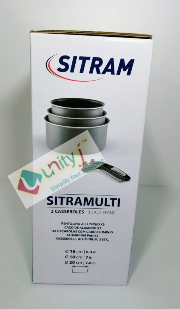 Unityj Uk Kitchen Appliances Sitram 710876 Set Of 3 Saucepans 1 574