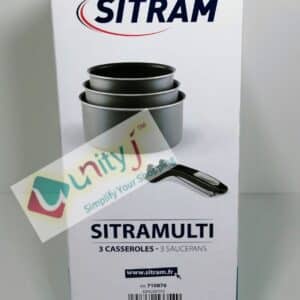 Unityj Uk Kitchen Appliances Sitram 710876 Set Of 3 Saucepans 2 575
