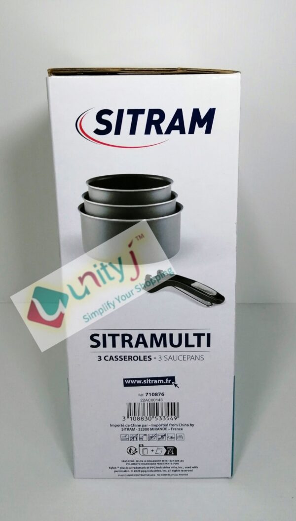 Unityj Uk Kitchen Appliances Sitram 710876 Set Of 3 Saucepans 2 575