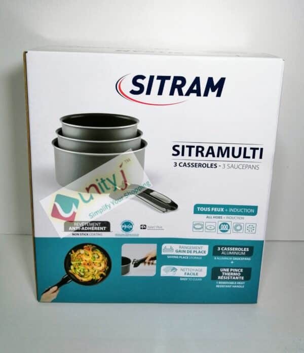 Unityj Uk Kitchen Appliances Sitram 710876 Set Of 3 Saucepans 573