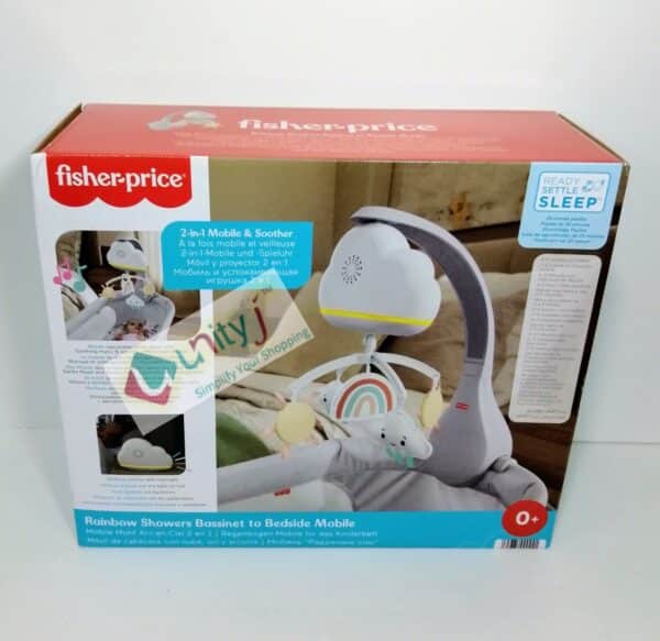 Unityj Uk Baby Fisher Price Rainbow Showers Bassinet To Bedside Mobile 242