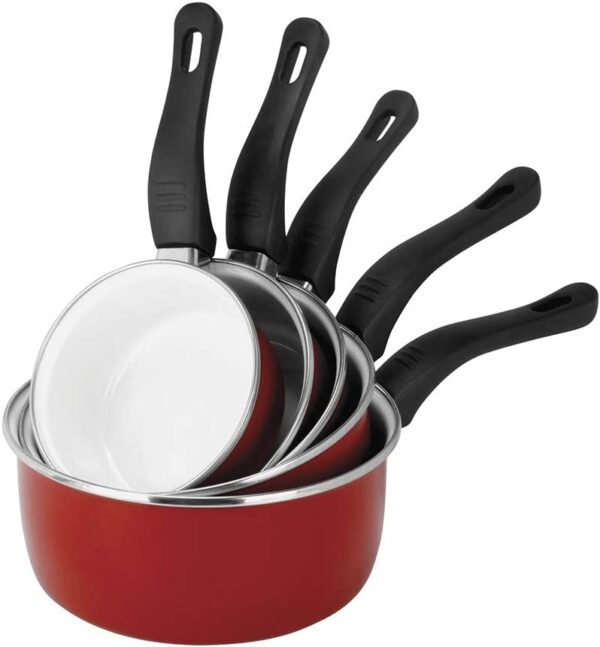 Unityj Uk Kitchen Appliances Sitram Vermillon Enamel Saucepan 1 599