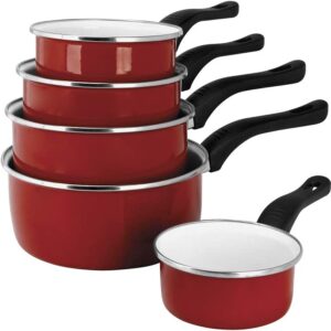 Unityj Uk Kitchen Appliances Sitram Vermillon Enamel Saucepan 2 598