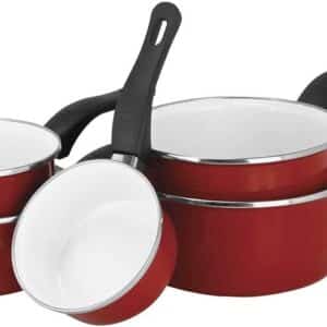 Unityj Uk Kitchen Appliances Sitram Vermillon Enamel Saucepan 600