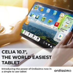 Unityj Uk Mobilephones Ordissimo Celia 10 Inch Tablet For Seniors + Keyboard Case (French Layout) 1 87