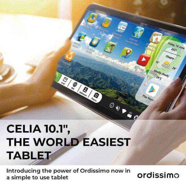 Unityj Uk Mobilephones Ordissimo Celia 10 Inch Tablet For Seniors + Keyboard Case (French Layout) 1 87