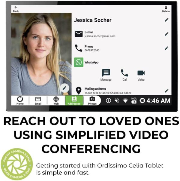 Unityj Uk Mobilephones Ordissimo Celia 10 Inch Tablet For Seniors + Keyboard Case (French Layout) 4 89