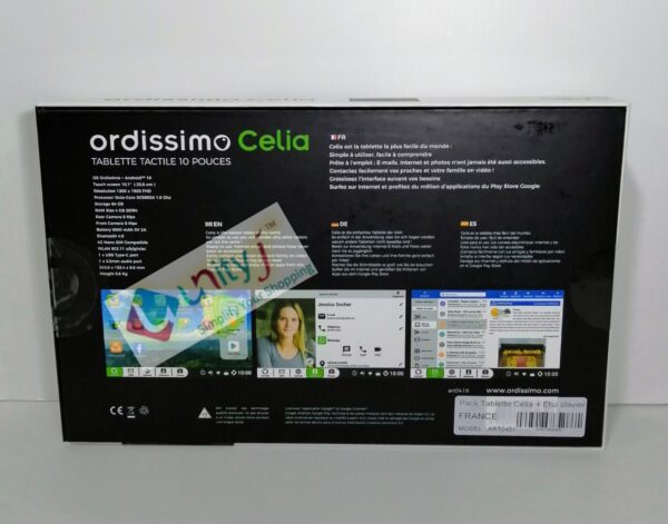 Unityj Uk Mobilephones Ordissimo Celia 10 Inch Tablet For Seniors + Keyboard Case (French Layout) 8 92