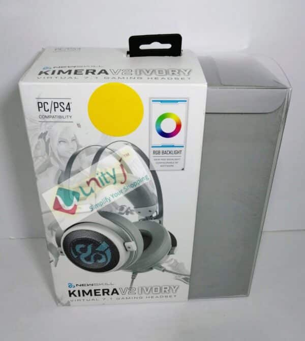 Unityj Uk Audio Video Newskill Kimera V2 Ivory 7.1 Gaming Headset Compatible With PC And PS4 In White 131