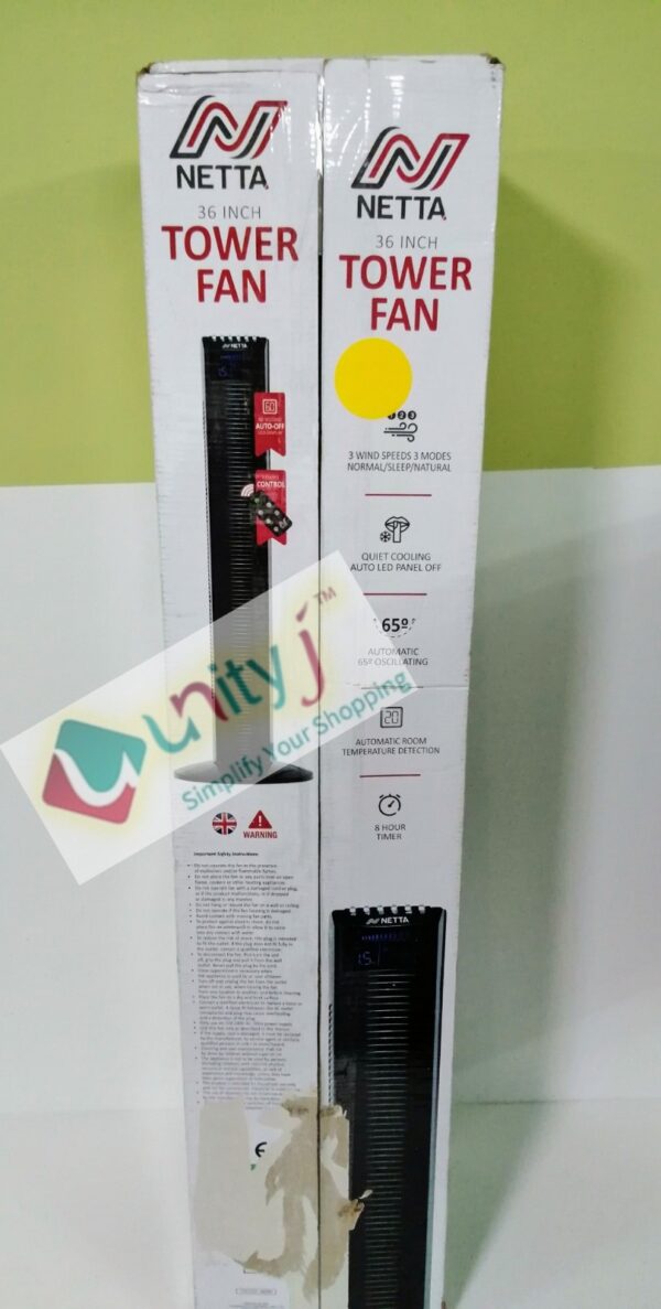 Unityj Uk Office Used NETTA Tower Fan, 36 Inch 1 305