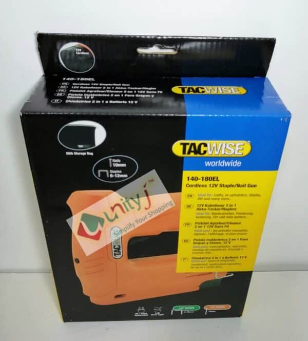 Unityj Uk Tools Tacwise 1586 140 180EL Cordless 12V StapleNail Gun 96
