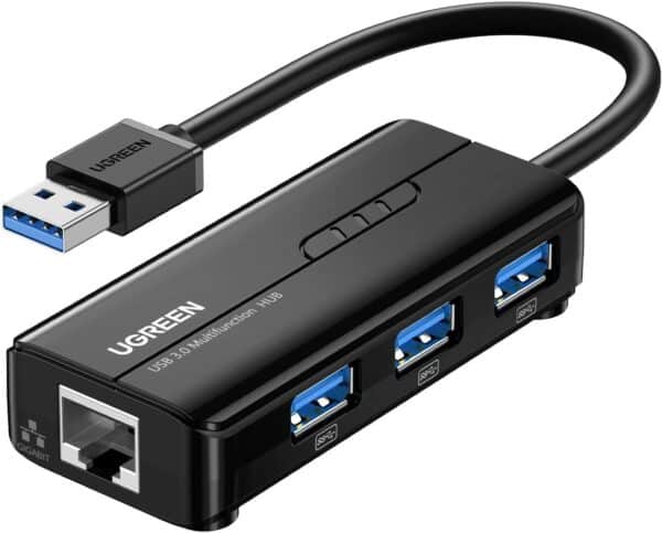 Unityj Uk Computers UGREEN 4 In 1 USB Hub To Ethernet Adapter 772