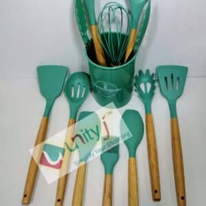 Unityj Uk Kitchen Appliances MEQATS 12 Piece Kitchen Utensil Set Turquoise 4 866