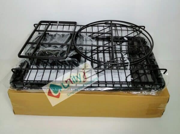Unityj Uk Kitchen Appliances MEQATS 2 Tier Dish Drainer Rack With Utensil Holder Black 7 853