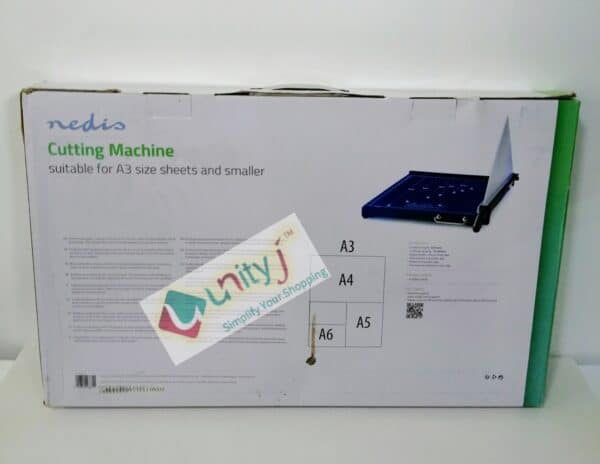Unityj Uk Office Nedis PACU110A3 Paper Cutting Machine, Metal Sheet, A3 Size 1 313