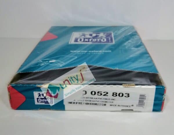 Unityj Uk Office OXFORD Cut Flush Folder Box Of 100 A4 PVC 150µ Smooth Clear 1 345