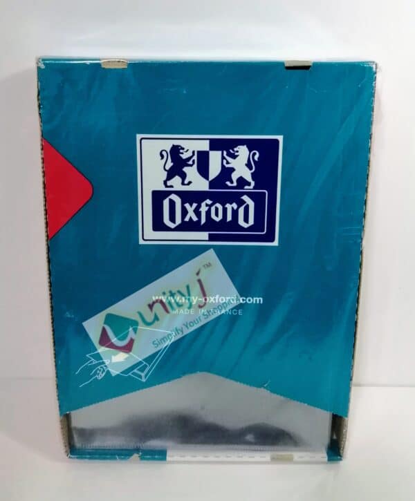 Unityj Uk Office OXFORD Cut Flush Folder Box Of 100 A4 PVC 150µ Smooth Clear 344