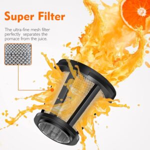 Unityj Uk Health AMZCHEF Cold Press Slow Juicer 1 414
