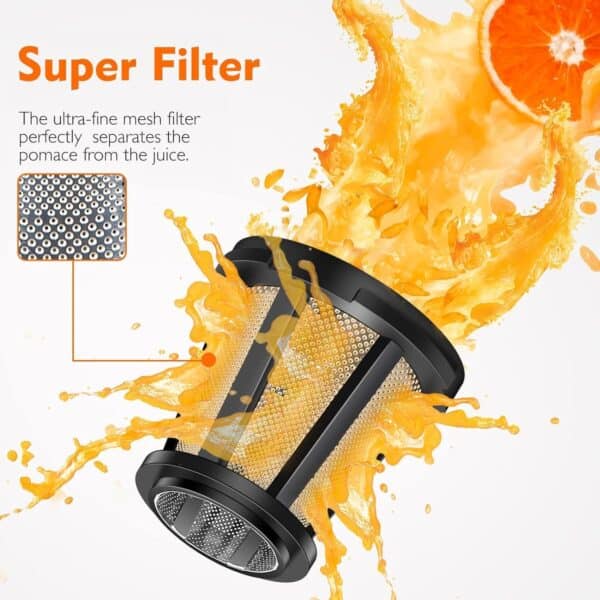Unityj Uk Health AMZCHEF Cold Press Slow Juicer 1 414