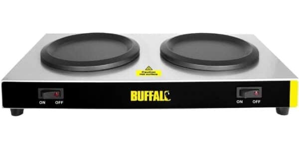 Unityj Uk Kitchen Appliances Buffalo Twin Coffee Jug Hot Plates (2) 1003
