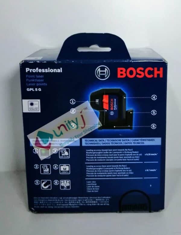 Unityj Uk Tools Bosch Professional 5 Point Laser GPL 5 G (Green Laser 1 141
