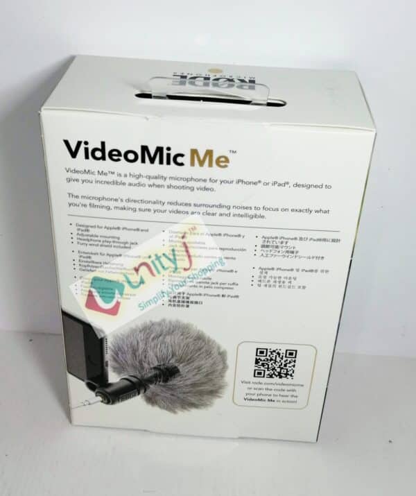 Unityj Uk Audio Video RØDE VideoMic Me Compact Directional Smartphone Microphone With 3.5mm 1 187