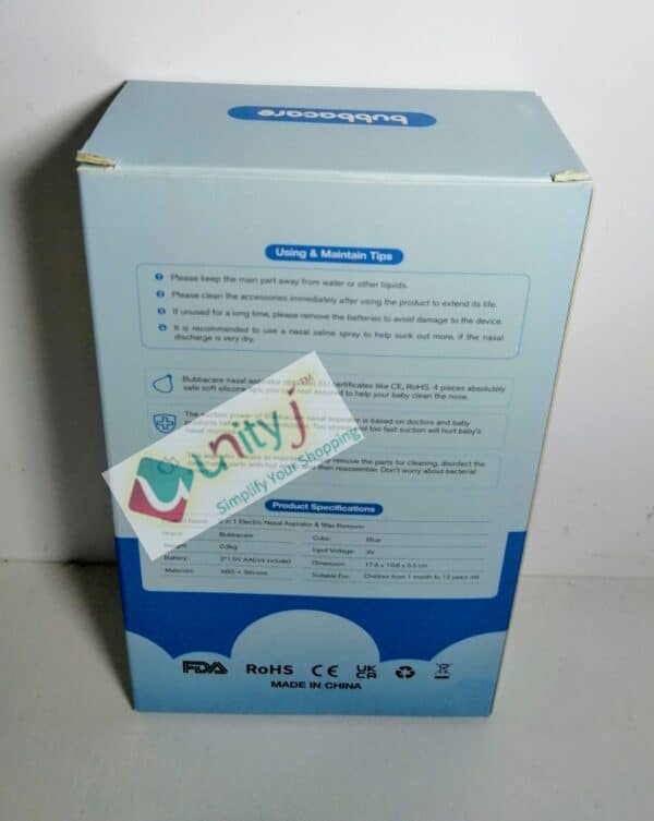 Unityj Uk Baby MEQATS Nasal Aspirator, 2 In 1 Baby Nasal Aspirator 1 320