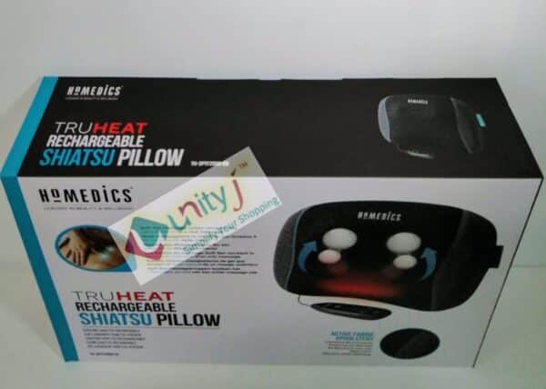 Unityj Uk Health HoMedics TRUHEAT Shiatsu Rechargeable Massage Pillow Rechargeable 1 368