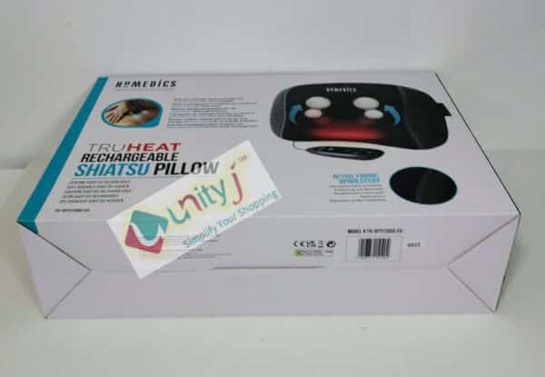 Unityj Uk Health HoMedics TRUHEAT Shiatsu Rechargeable Massage Pillow Rechargeable 5 372