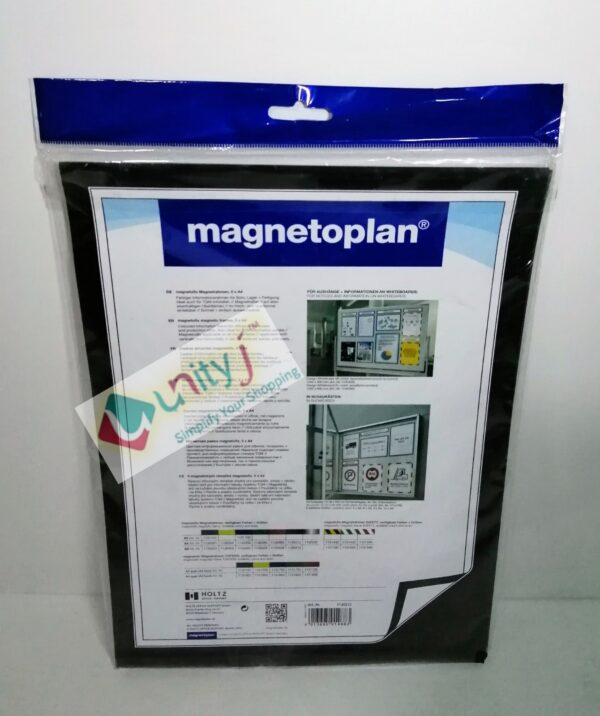 Unityj Uk Office Magnetoplan 1130312 Magnetofix Magnetic Frame A4 Black Pack Of 5 1 361