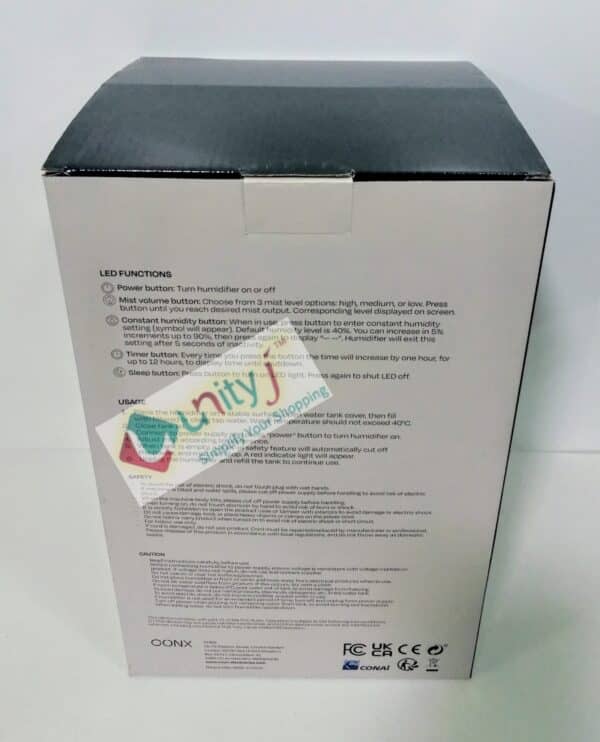 Unityj Uk Appliances CONX Humidifier For Bedroom, Cough & Congestion 2 479