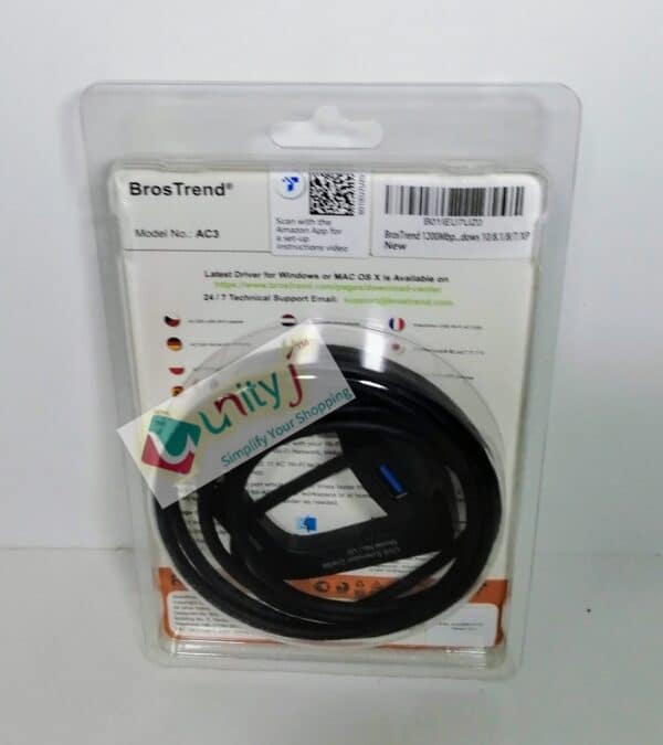 Unityj Uk Computers BrosTrend USB WiFi Dongle 1200Mbps Long Range 1 926