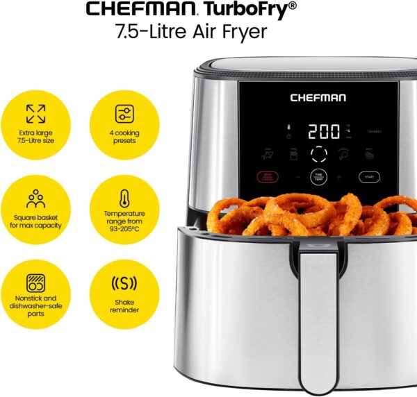 Unityj Uk Kitchen Appliances Chefman TurboFry Touch Air Fryer 1 1277