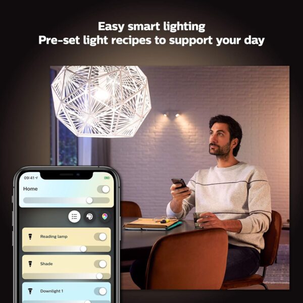 Unityj Uk Lighting Philips Hue White Ambiance Smart Bulb 125
