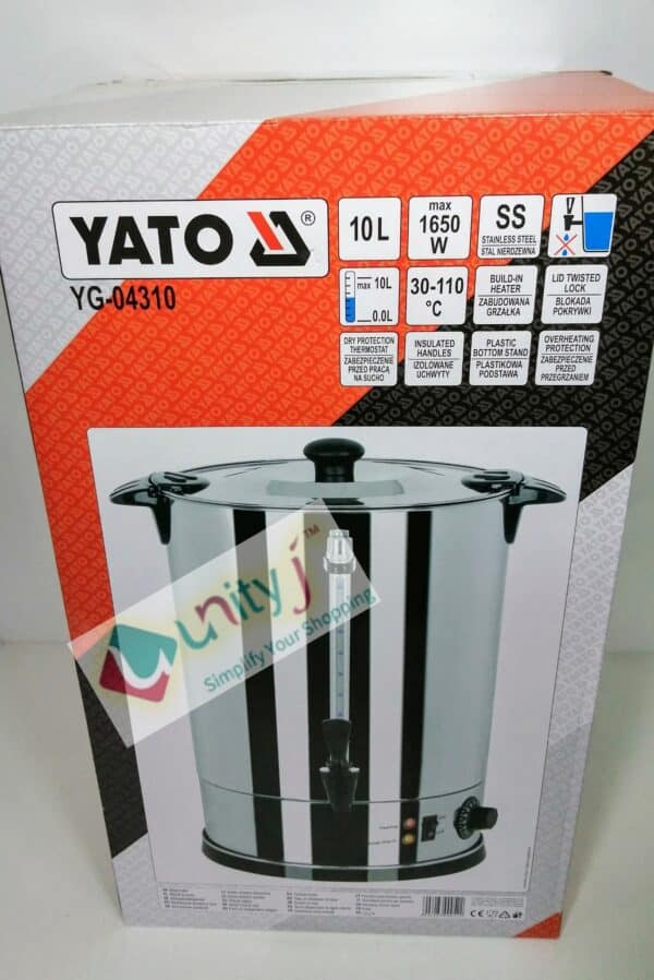 Unityj Uk Kitchen Appliances YATO Aluminium Boiler 10 L 1 1318