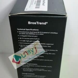 Unityj Uk Computers BrosTrend WiFi 6 AX1500 WiFi Extender Booster 2 1187