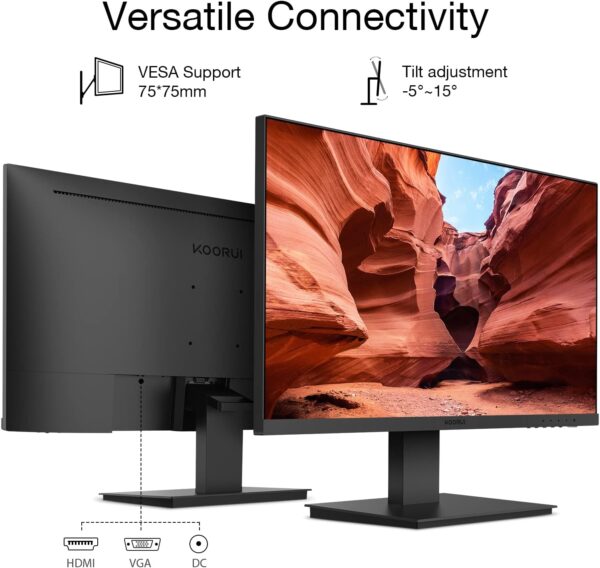 Unityj Uk Computers KOORUI 24 Inch FHD Monitor 5 1140