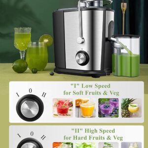 Unityj Uk Kitchen Appliances MEQATS Juicer, 600W Juicer Machines 3 1419