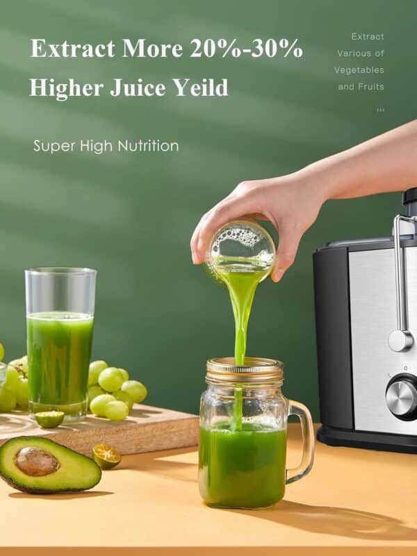 Unityj Uk Kitchen Appliances MEQATS Juicer, 600W Juicer Machines 4 1418