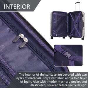 Unityj Uk Travel COOLIFE Hard Shell Suitcase 4 76